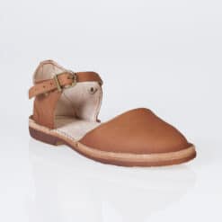 an leather Mary Jane sandal side view – In Step ladies summer sandal