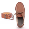 In-Step Vellies & Belt Combo - Tan (FREE STAMPED INITIALS)