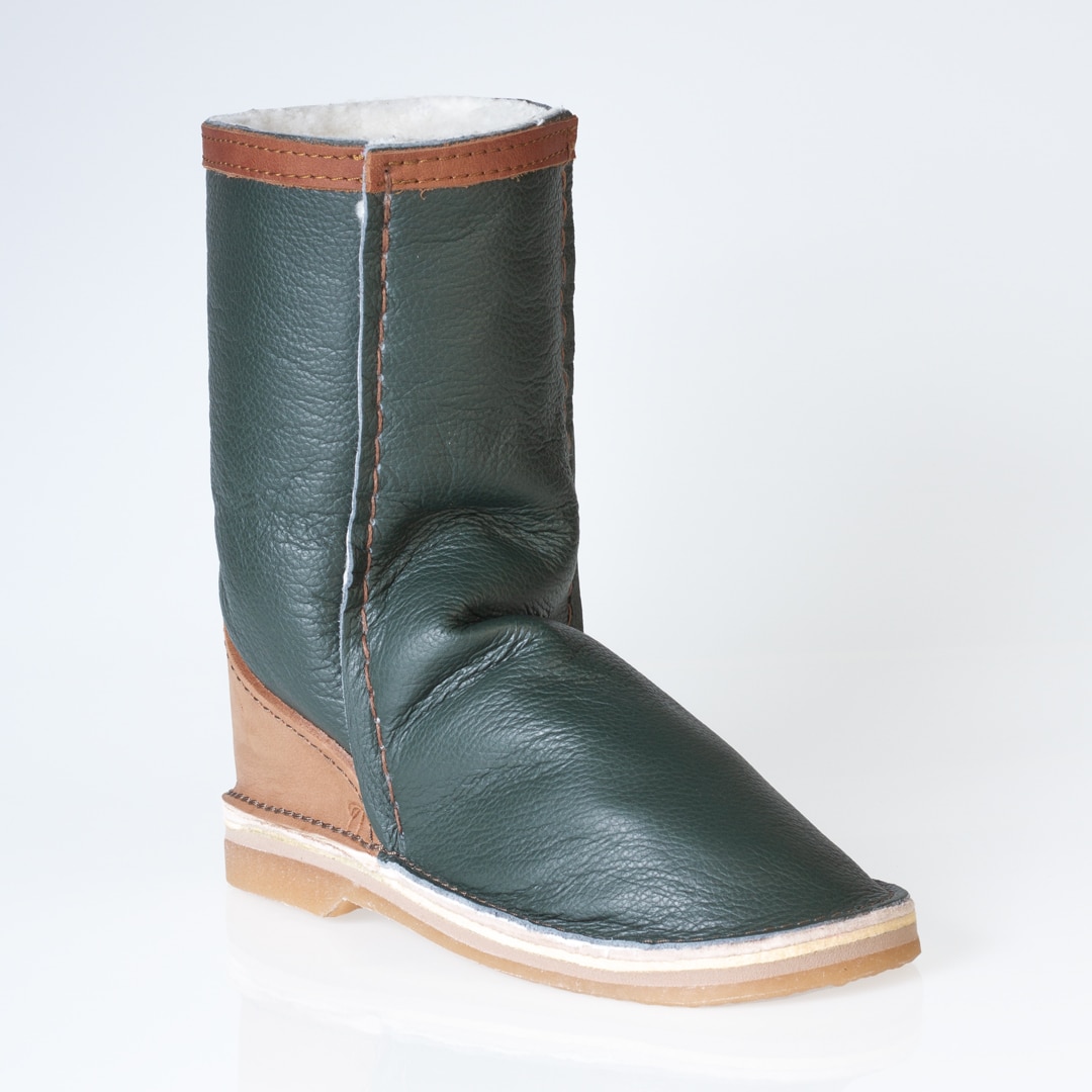 Full Leather Sheepskin Boots - Forest (Limited Edition)
