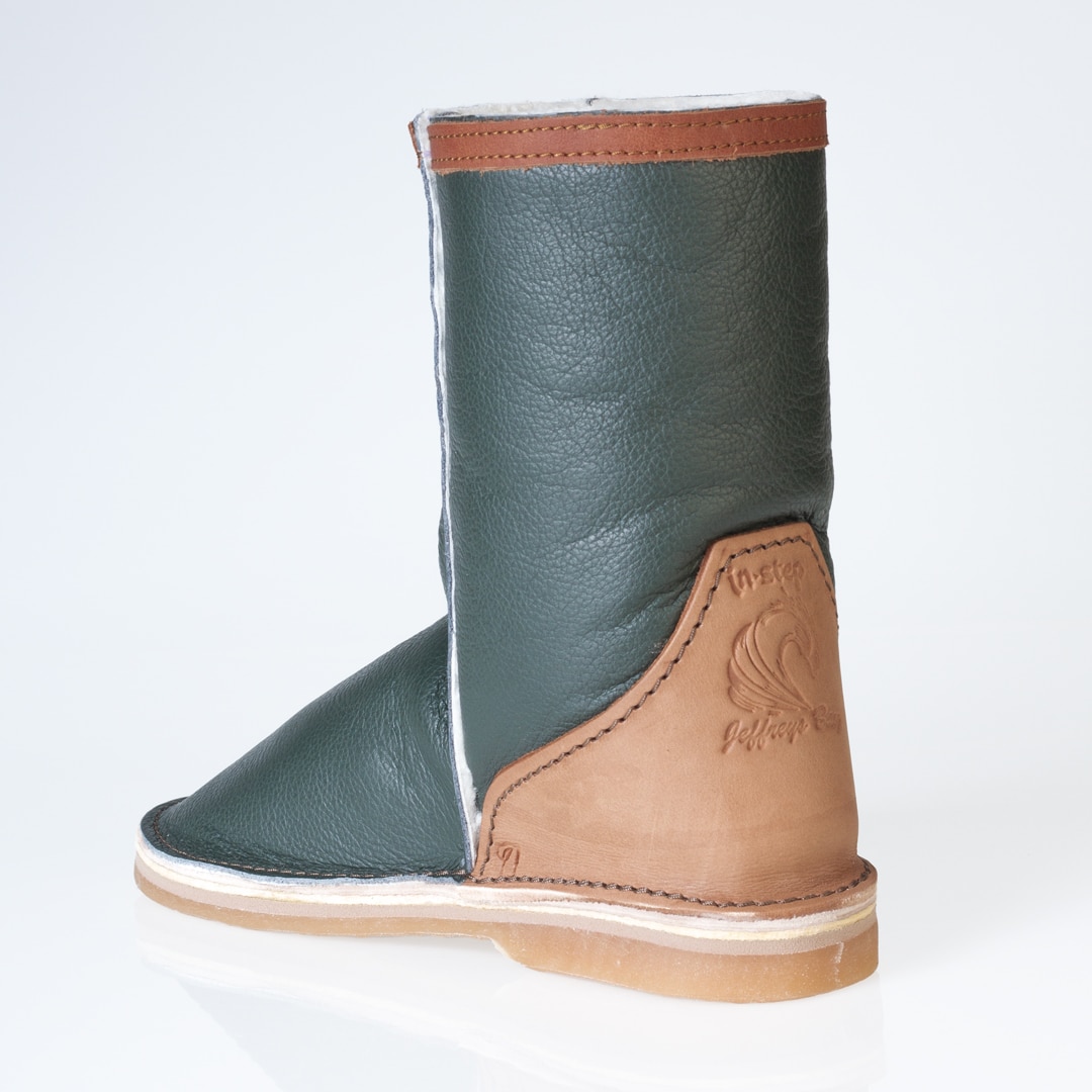 Full Leather Sheepskin Boots - Forest (Limited Edition) - Image 3